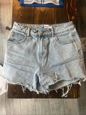 Princess Polly Faded Light Blue High-Rise Denim Shorts